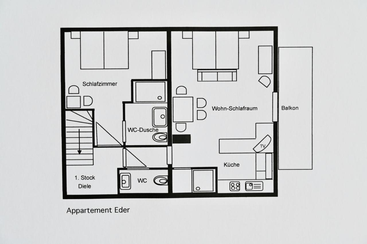 Appartement Eder Lähn Kültér fotó